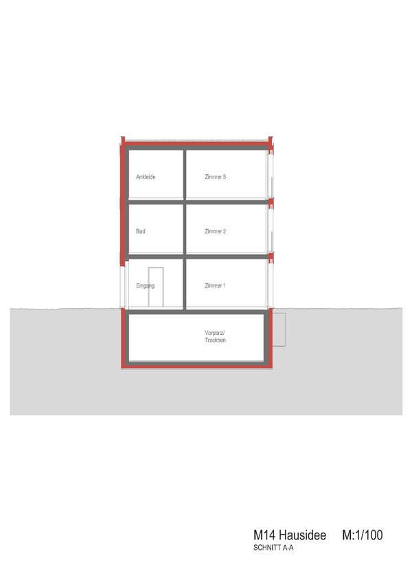 Einfamilienhaus M14 - Seitenansicht