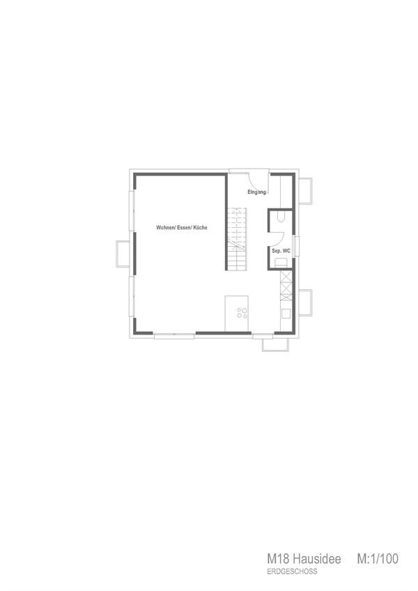 Einfamilienhaus M18 - Erdgeschoss